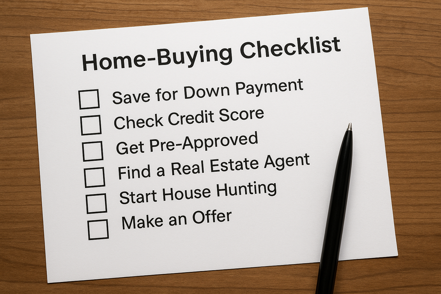 Home-Buying Checklist